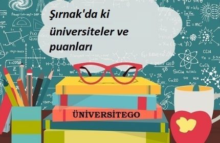 Şırnak’daki Üniversiteler ve Taban Puanları