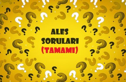 ALES Tüm Çıkmış Sorular ve Çözümleri PDF (Tamamı)