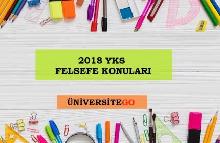 2018 YKS Felsefe Grubu Konuları ve Soru Dağılımı (ÖSYM-YÖK)