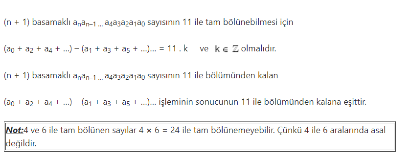 11 ile bölünebilme