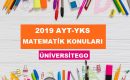 2019 YKS AYT Matematik Konuları ve Soru Dağılımı (ÖSYM-YÖK)