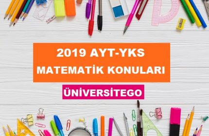 2019 YKS AYT Matematik Konuları ve Soru Dağılımı (ÖSYM-YÖK)
