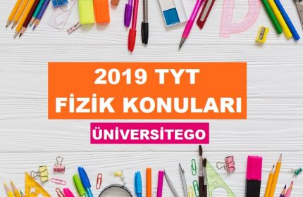 2019 TYT Fizik Konuları-Soru Dağılımı (ÖSYM-YÖK)