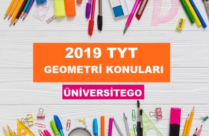 2019 TYT Geometri Konuları-Soru Dağılımı (ÖSYM-YÖK)