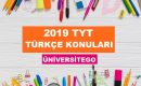 2019 TYT Türkçe Konuları-Soru Dağılımı (ÖSYM-YÖK)
