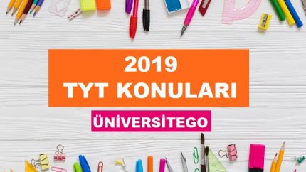 2019 TYT Konuları ve Soru Dağılımları