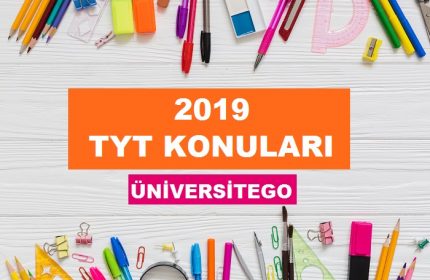 2019 TYT Konuları ve Soru Dağılımları