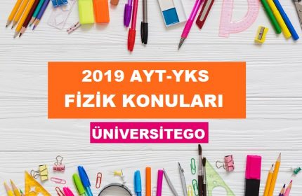 2019 YKS AYT Fizik Konuları ve Soru Dağılımı (ÖSYM-YÖK)