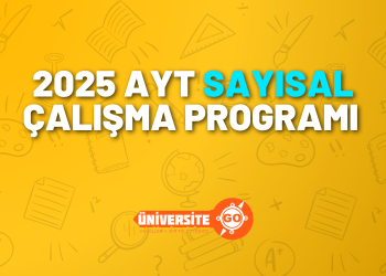 2025 AYT Sayısal Çalışma Programı