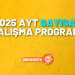 2025 AYT Sayısal Çalışma Programı
