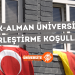 Türk-Alman Üniversitesi Yerleştirme Koşulları