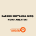 Karbon Kimyasına Giriş Konu Anlatımı