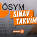 ÖSYM Sınav Takvimi