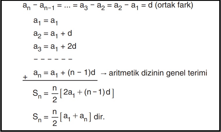 Aritmetik Dizi