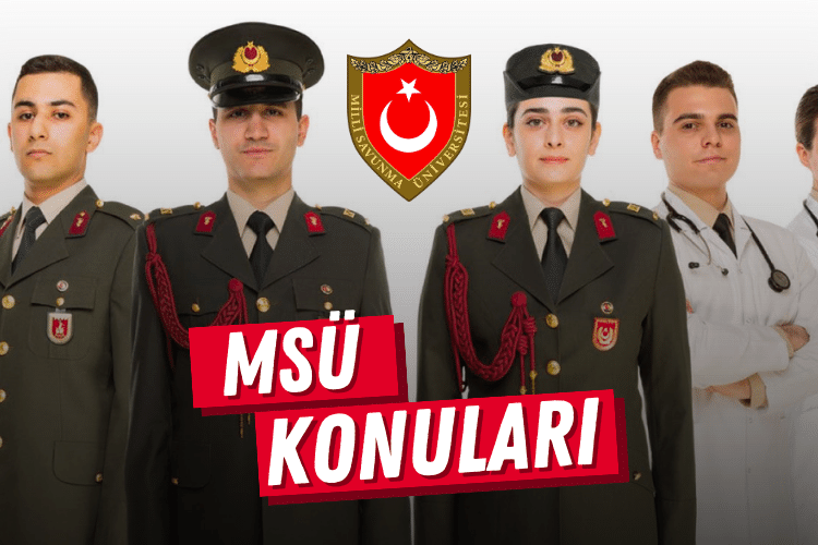 MSÜ konuları ve soru dağılımı
