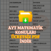 AYT Matematik Konu Takip Çizelgesi