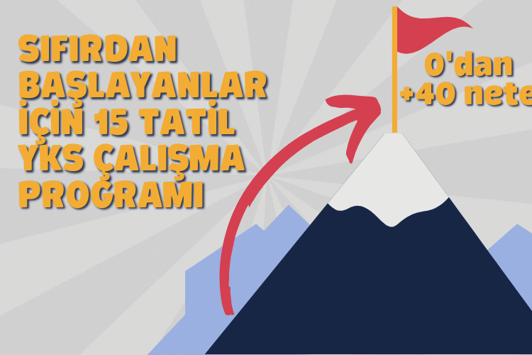 Sıfırdan Başlayanlar için 15 Tatil YKS Çalışma Programı