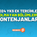 YKS Ek Tercihlerde Dolmayan Bölümler