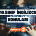 10. Sınıf İngilizce Konuları