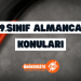 9. Sınıf Almanca Konuları