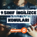 9. Sınıf İngilizce Konuları