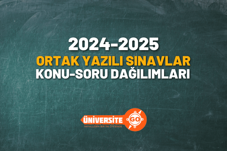 Ortak Yazılı Sınavlar Konu Soru Dağılımları