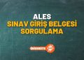 ALES Giriş Belgesi