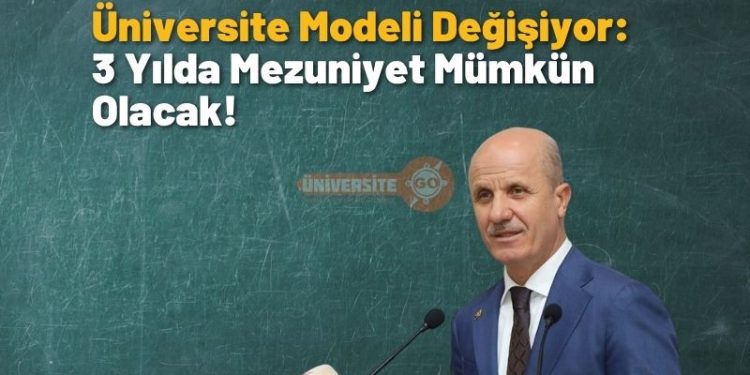 Üniversite Modeli Değişiyor: 3 Yılda Mezuniyet Mümkün Olacak!