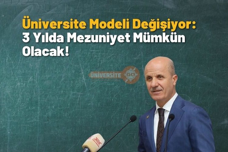Üniversite Modeli Değişiyor: 3 Yılda Mezuniyet Mümkün Olacak!
