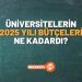 Üniversitelerin 2025 Yılı Bütçeleri