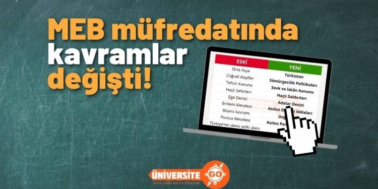MEB Müfredatında Kavramlar Değişti!