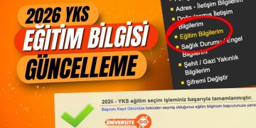 2026 YKS Eğitim Bilgileri Nasıl Güncellenir? (VİDEOLU ANLATIM)